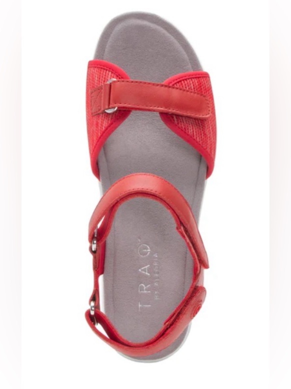 Traq by Alegria QALI RED Adjustable Strap Comfort Sandals size 40 EU 9.5 US